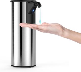 OEM Dispensador Autom&aacute;tico De Gel Hidroalcoh&oacute;lico De Pared, Sin Contacto, Con Sensor Infrarrojo, Control De Tiempo Y Temperatura, Y Cargador Usb, Para Coc