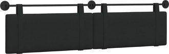 vidaXL Cabecero Colgante Negro Tela Vidaxl