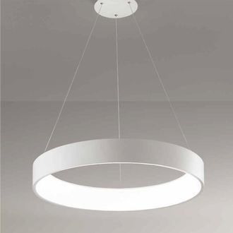 Trade Shop Trade Shop Traesio - Trade Shop - Lampadaria Lampada Argento 45cm Luce Led Sospension Pendiento