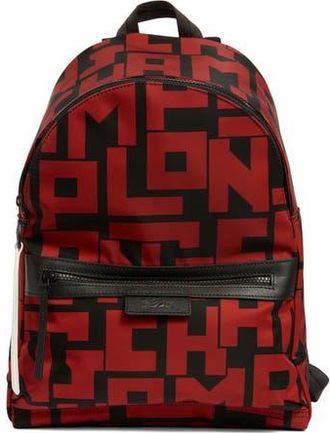 Longchamp Le Pliage Medium Backpack in Black/Brick at Nordstrom Rack