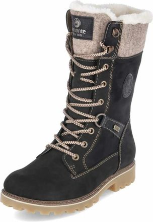 Rieker Winterlaarzen - Dames - Schoenen - Zwart - Maat: 38 EU Leer