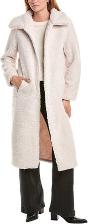 Ellen Tracy Longline Classic Teddy Coat