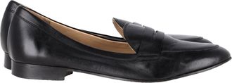 IRIS & INK Penny Loafers in Black Leather