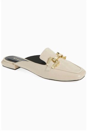 Koko + Palenki Womens Sagee Patent Leather Mule In Beige Patent
