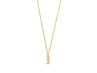 Kendra Scott Seahorse Short Pendant Womens Necklace Womens Necklace Gold Gold, Brass