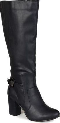 Journee Collection Carver Tall Boot - Wide Calf in Black at Nordstrom Rack, Size 8.5
