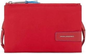 Piquadro Pq-Ry Clutch Met Twee Verdelers - Heren - Schoudertassen - Rood - ONE Size - Nylon - Tassen
