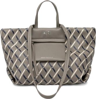 A|X Armani Exchange top-handle tote bag - Grey