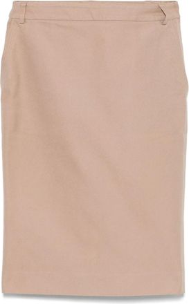 Saint Laurent Minigonna in cotone anni 2000 - Toni neutri