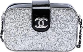 Chanel Pre-owned Crossbody Tas - Dames - Vintage Schoudertas - Grijs - ONE Size - Leer - Vintage