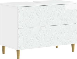 vidaXL Mueble De Lavabo Para Ba&ntilde;o Delft Blanco Brillante Vidaxl