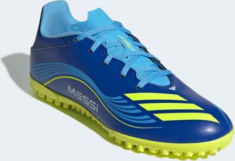 adidas Fussballschuh ADIDAS PERFORMANCE F50 MESSI CLUB KUNSTRASEN, Gr. 41, gelb (royal blau, solar gelb, semi blau burst), Synthetik, Schuhe Fussballschuh, g