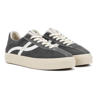 Pompeii Dart Suede Mens Grey/Ecru Trainers - Size UK 7.5