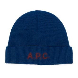 A.P.C. Dark Blue Bonnet Harry - male - A.P.C. - Accessories - Blue - S - Accessories