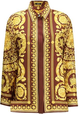 Versace Silk Pattern Womens Shirt