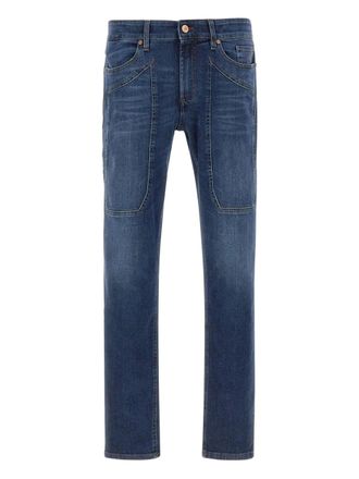 Jeckerson Jeans John con cinque tasche - Blu