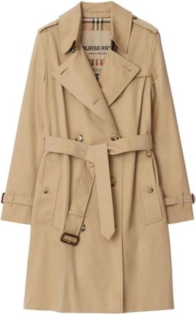 Burberry Beige Cotton Twill Weave Coat