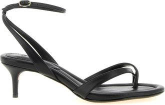 Alexandre Birman Nelly 50 Sandal - Dames - Sandalen met hakken - Zwart - 41 1/2 EU - Leer - Schoenen