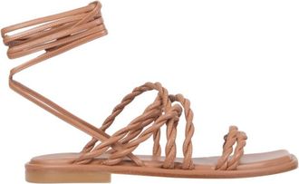 Stuart Weitzman Beige Solid Sandals