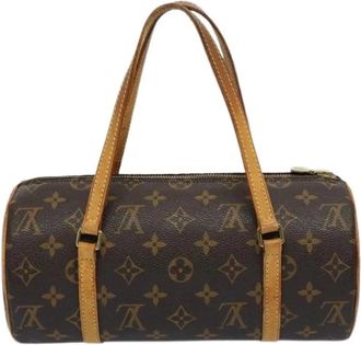 Louis Vuitton Tweedehands Canvas handtassen - Dames - Vintage Handtas - Bruin - ONE Size - Leer - Vintage