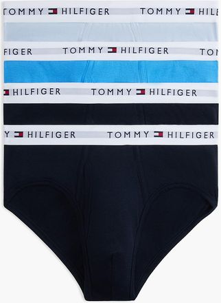 Tommy Hilfiger Mens Cotton Classics Brief 4-Pack - Blue - XL