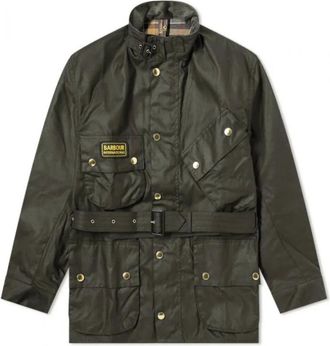 Barbour International Original Jacket - Heren - Zomerjassen - Groen - L - Katoen - Jassen