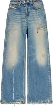 Diesel 1996 D-Sire Jeans - Dames - Loose Fit Jeans - Blauw - W25 - Katoen - Jeans