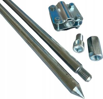 OEM Conjunto De Puesta A Tierra Para Rayo 3mb (2x1,5m) M20 + Conector Acero Galvanizado + Herramienta De Fabricaci&oacute;n