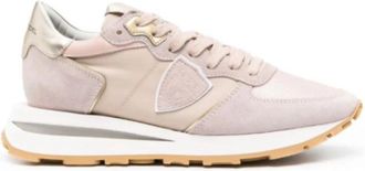 Philippe Model Leren Tropez Sneakers - Dames - Sneakers - Roze - 38 EU - Leer - Schoenen