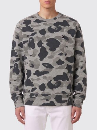 A Bathing Ape Camouflage Print Cotton Crewneck Sweatshirt