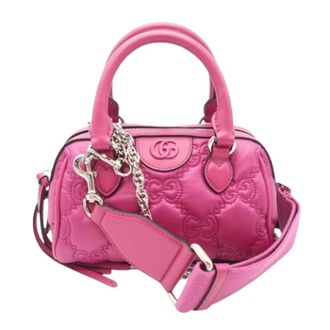 Gucci Pre-owned Mini Bags, female, Pink, Size: ONE SIZE Pre-owned Vintage Mini Handbag
