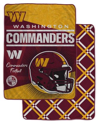 Pegasus Sports Washington Commanders Nfl Team Helmet Oversized Fleece Blanket