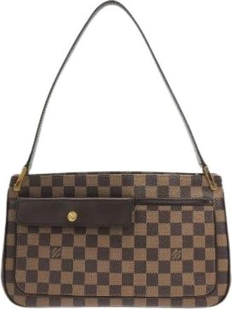 Louis Vuitton Pre-owned Shoulder Bags, female, Brown, Size: ONE SIZE Pre-owned Damier Obagne Coated Canvas Shoulder Bag
