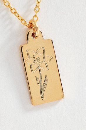 Set & Stones Tawney Birth Flower Necklace