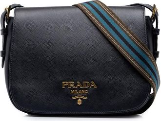 Prada Pre-owned Prada Saffiano Flap Crossbody Ladies L9QUOJT6QEIOB3C2