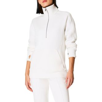 Spanx HEAVYAIR HALF ZIP TUNIC in Powder at Nordstrom Rack, Size Small