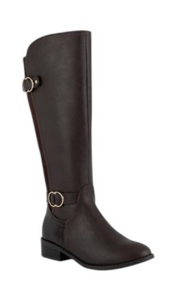 Jones New York Womens Leandra Boot In Dark Brown