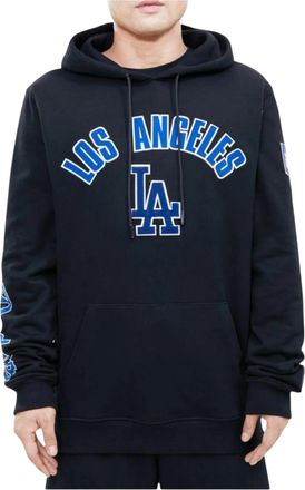 Pro Standard Pro Standard Los Angeles Dodgers Stacked Logo Pullover Hoodie in Black Men