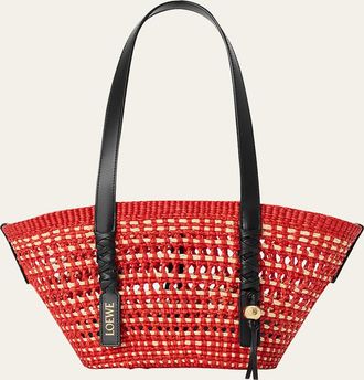 Loewe x Paulas Ibiza Braid Small Woven Basket Tote Bag