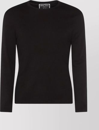 Giorgio Armani timeless crewneck sweater with long sleeves