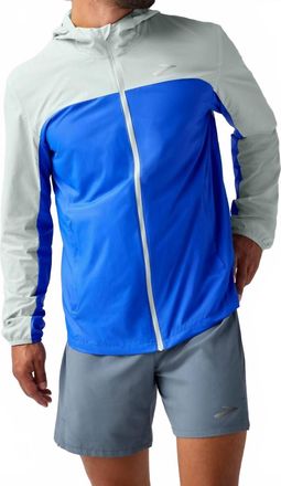 Brooks Canopy Packable Jacket In Neo/smoke