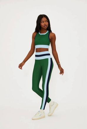 Beach Riot Mariella High Rise Leggings In Ivy Colorblock