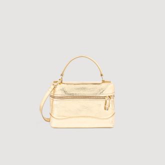 Sandro Tangolino metallic leather bag