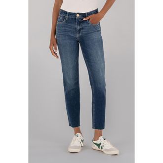 Kut from the Kloth Rachael Raw Hem High Rise Mom Jeans in Explore at Nordstrom Rack, Size 00
