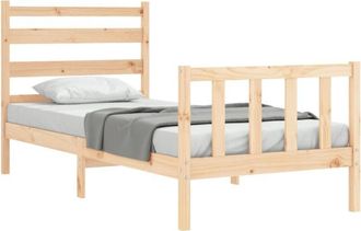 vidaXL Bed Frame without Mattress 100x200 cm Solid Wood Pine Vidaxl