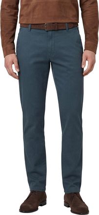 Meyer broek Meyer Chicago blauw wit effen katoen