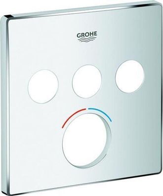 GROHE Rosetta 46996 quadrata per miscelatori con 3 valvole di intercettazione cromate