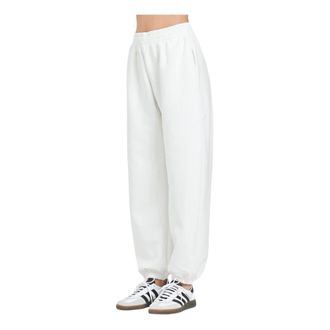 adidas Witte Sportieve Broek Soft Lux - Dames - Trainingsbroeken - Wit - M - Fitness