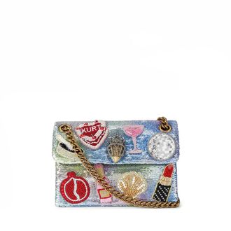 Kurt Geiger Shoulder Bags, female, Multicolor, Size: ONE SIZE Mini Kensington Sequin Bag