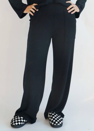 Bloomingdale's Shea Wide Leg Pant In Black